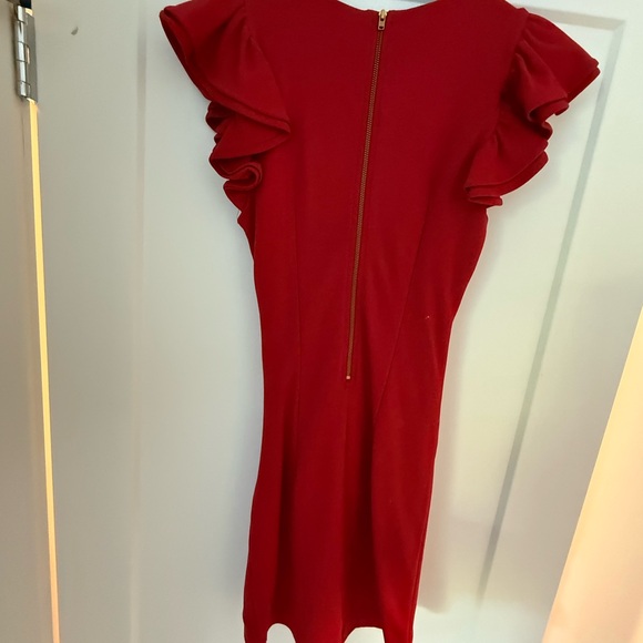 French Connection Scarlet Ruffle Mini Dress - Picture 2 of 2